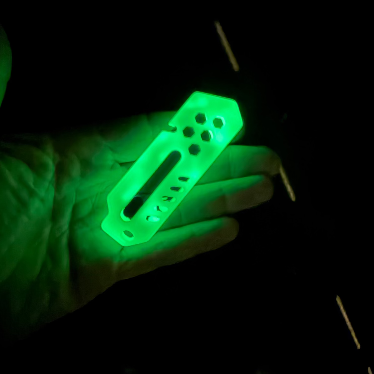 Going Gear Utility Knife – Glow-in-the-Dark Handle Purple Slider Replaceable Blade EDC Knife