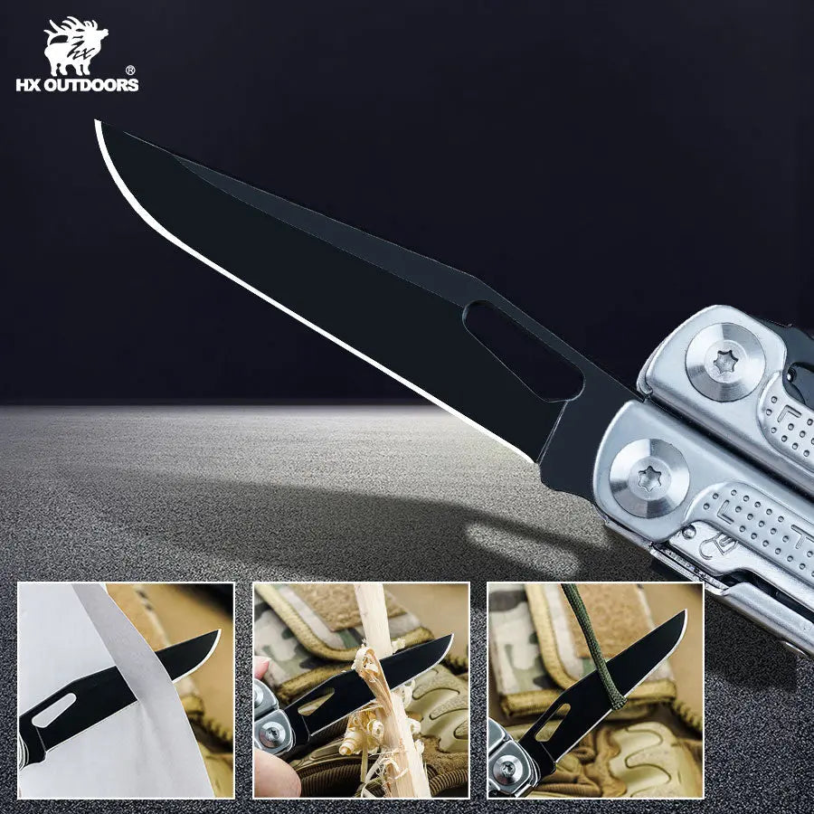 HX Outdoors Eaglite GQ-25 7Cr17 main blade detail
