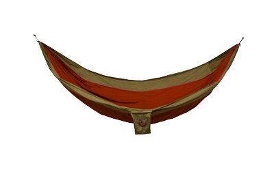 Grand Trunk Double Parachute Nylon Hammock-Crimson/Khaki
