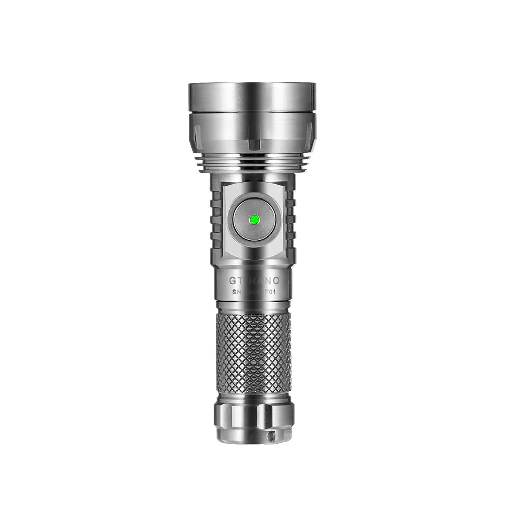 Lumintop GT Nano 3.0 Raw Titanium – USB‑C Rechargeable Mini EDC Flashlight