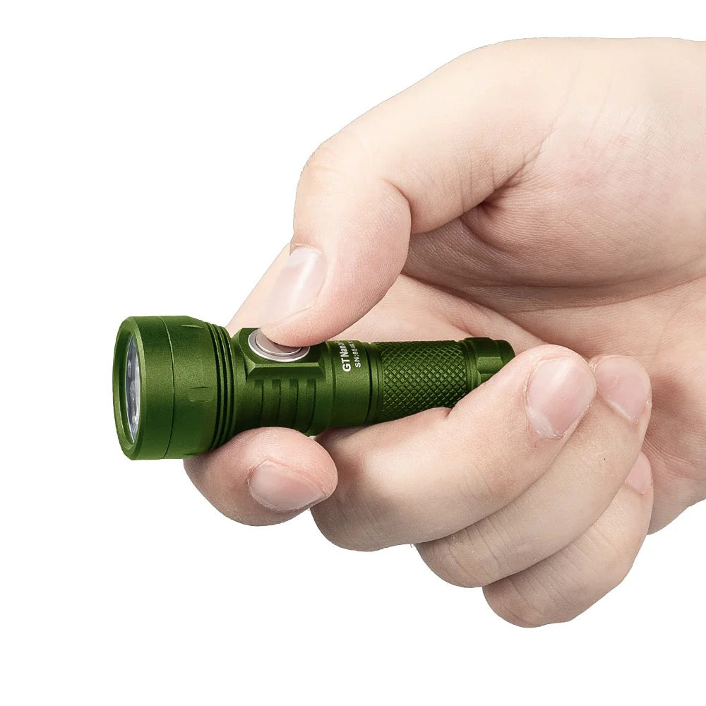 Lumintop GT Nano Pro 3.0 Green – 1600 Lumen USB‑C Rechargeable Keychain Flashlight