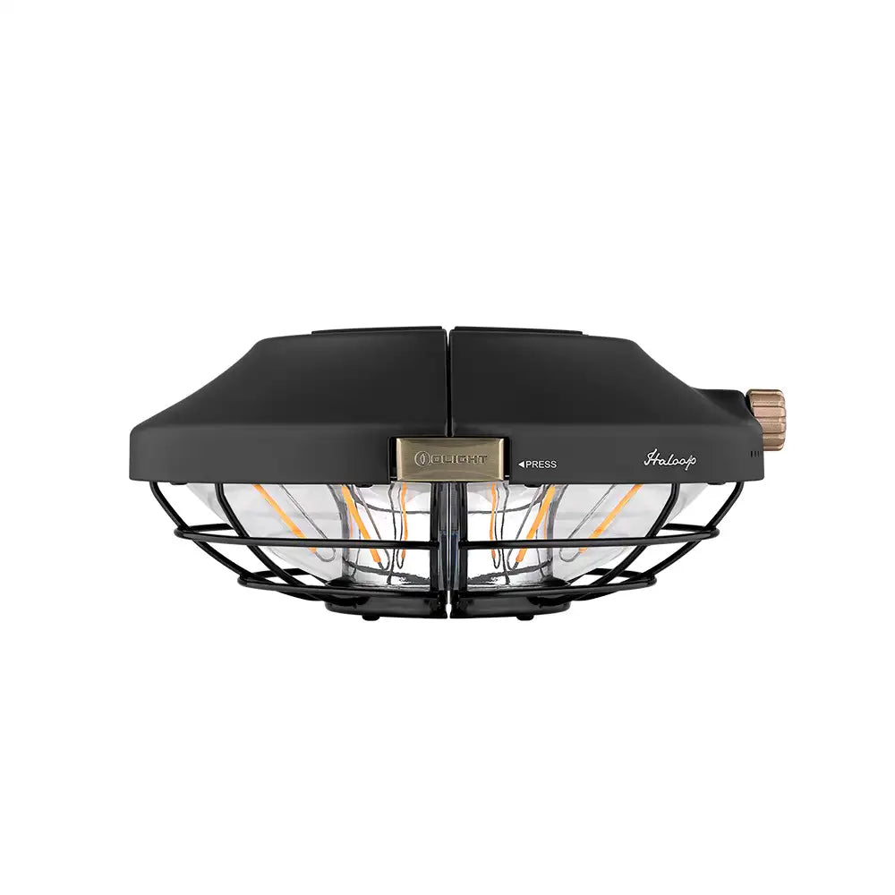 Olight Haloop Black 600 Lumen Rechargeable Camping Metal Light - Black