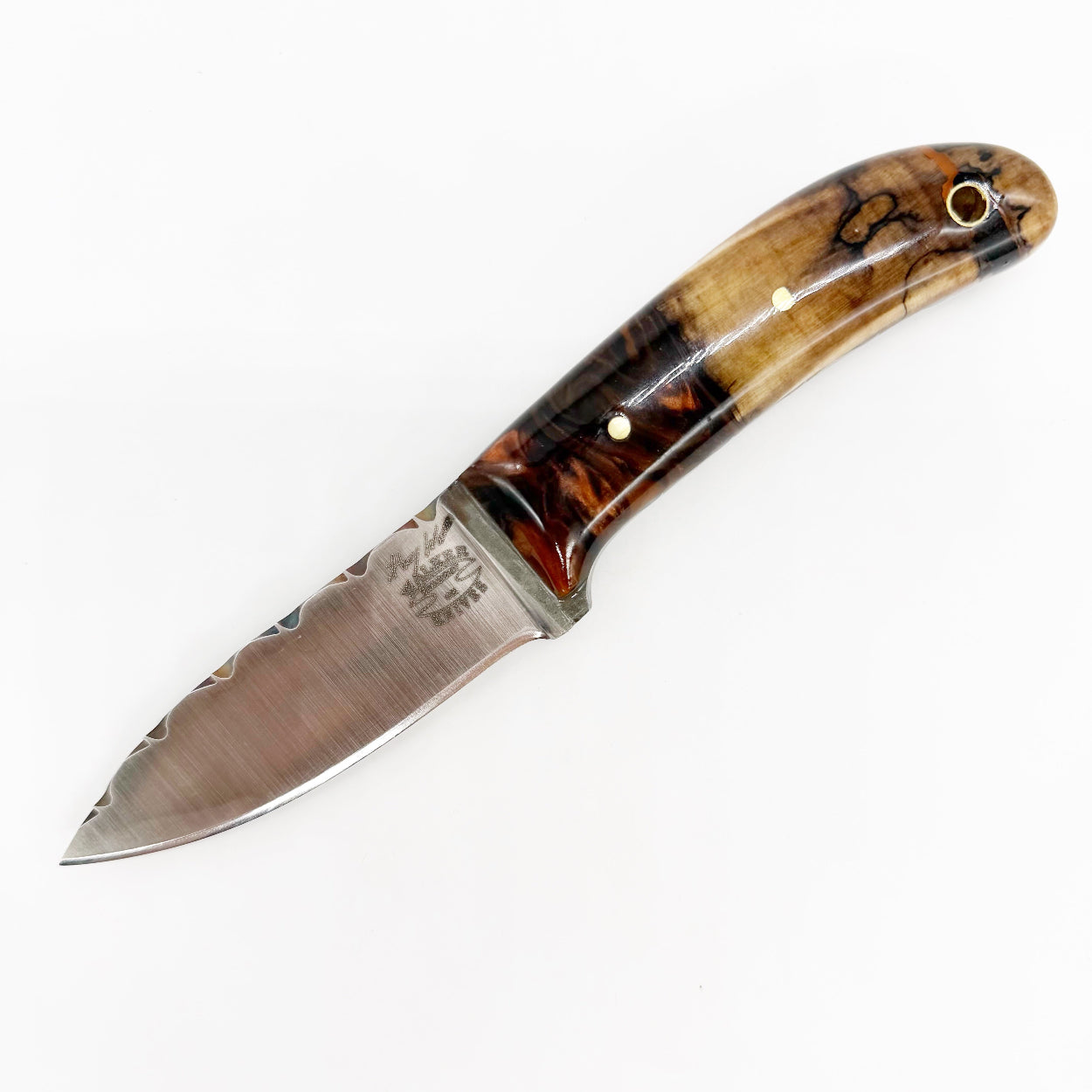Henry Walker Knives Caper – CPM-D2 Maple Handle Handmade USA Fixed Blade Knife