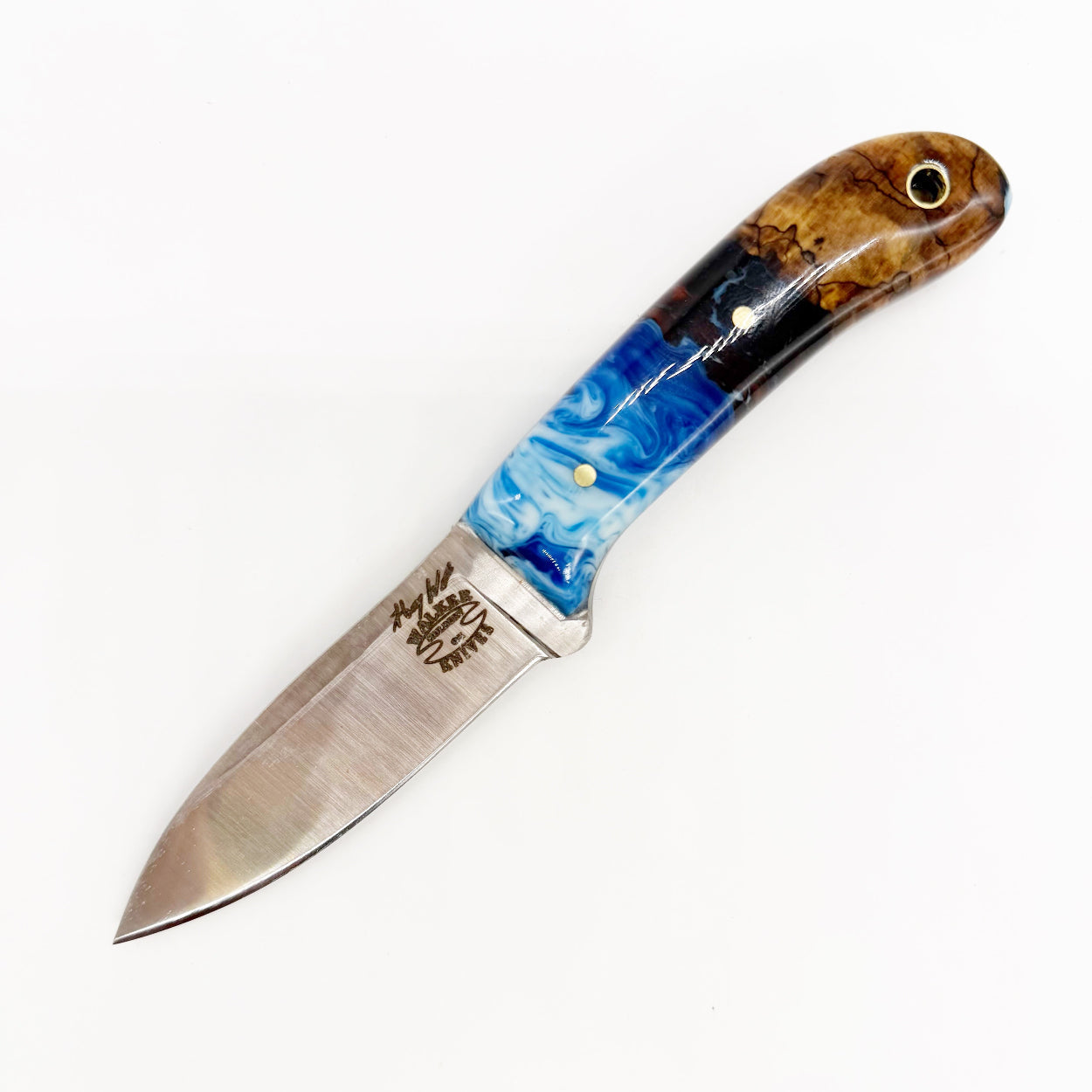 Henry Walker Knives Caper – S30V Steel Maple Handle Handmade USA Fixed Blade Knife