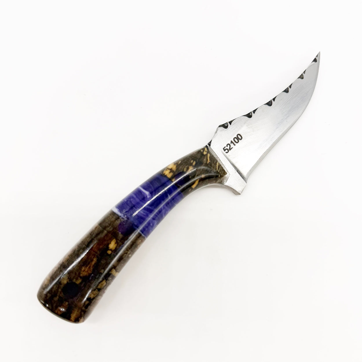 Henry Walker Knives OT – 52100 Steel Hackberry Handle Upswept Blade Handmade USA Fixed Blade Knife