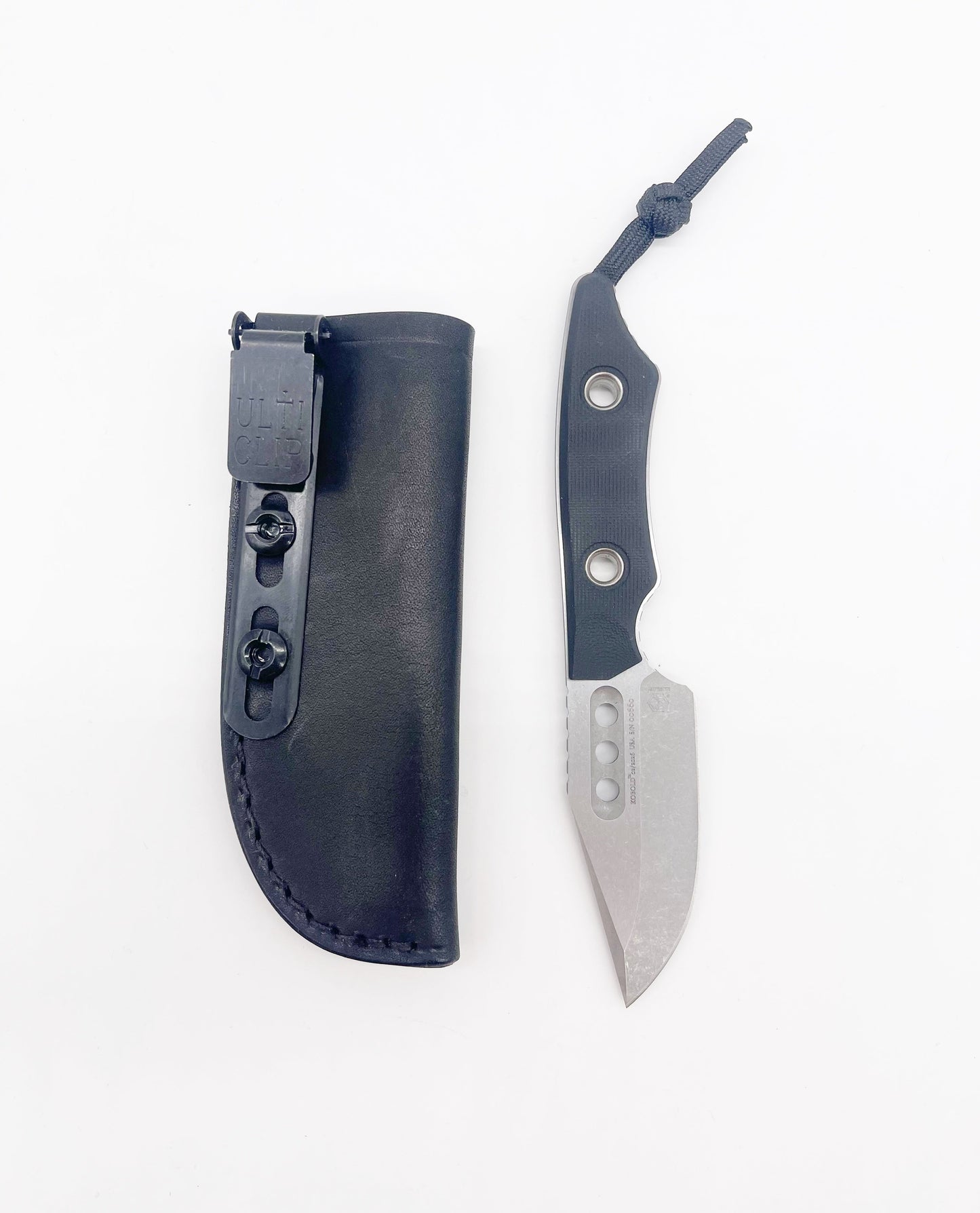 Heretic Kobold H065-5A-BLK-G10 – 2.8" MagnaCut Battleworn Fixed Blade (Black G10)
