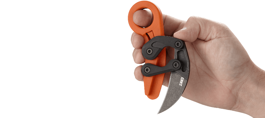 CRKT Provoke Orange Folding Karambit 2.47in Steel Blade - 4041O