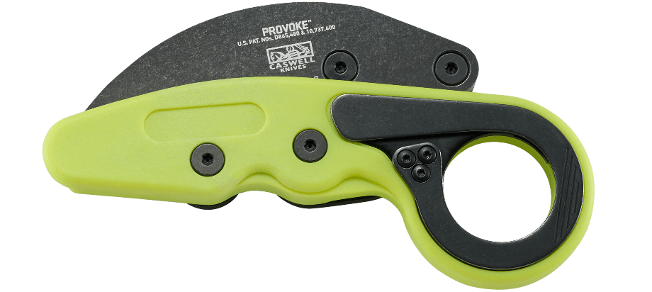 CRKT Provoke Zap Morphing Karambit Folding Knife Green Grivory Handles 2.47in Steel Blade - 4041G
