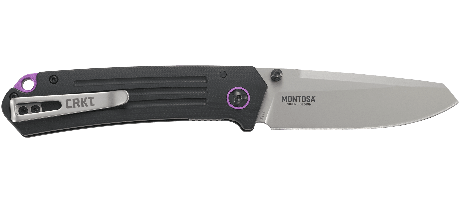 CRKT Montosa 7115 Folding Knife 3.2" 8Cr13MoV Steel Bead Blasted Blade G10 Handles