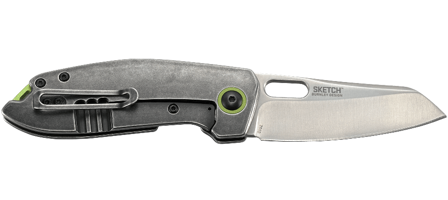 CRKT Sketch 2550 Folding Knife 2.89" 8Cr14MoV Steel Blade / Lucas Burnley Designed