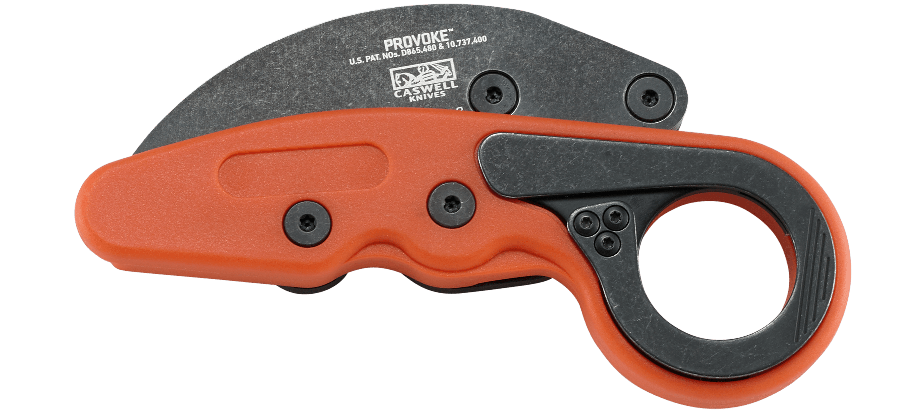 CRKT Provoke Orange Folding Karambit 2.47in Steel Blade - 4041O