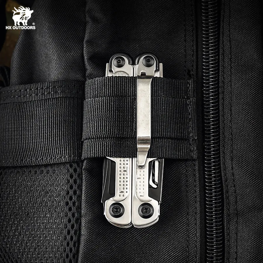 HX OUTDOORS HAWKX GQ-26 – 6.3" Multi-Tool with 7Cr17 Blade, Silver 3Cr13 Handle & 15 Functions