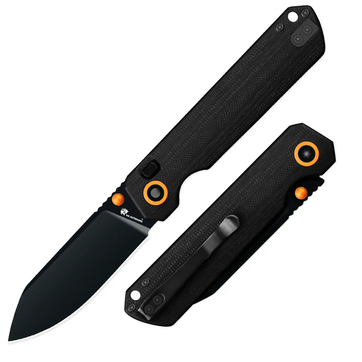 HX Outdoors HYLA ZD-120S-C black G10 handle EDC pocket knife