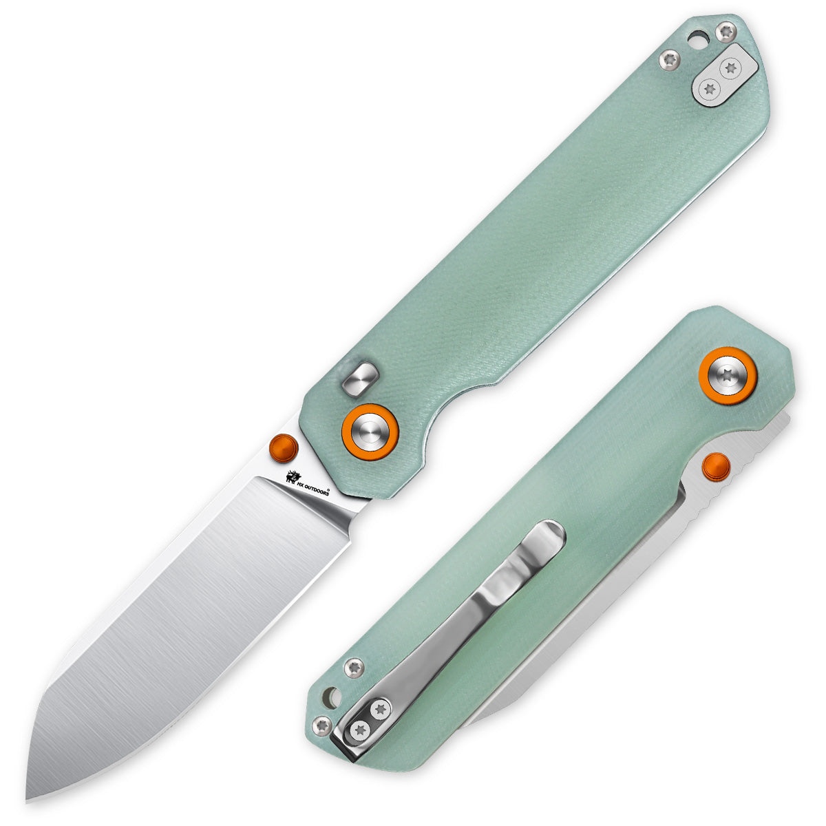 HX Outdoors HYLA ZD-120S front view – 2.91" 14C28N drop point folding knife