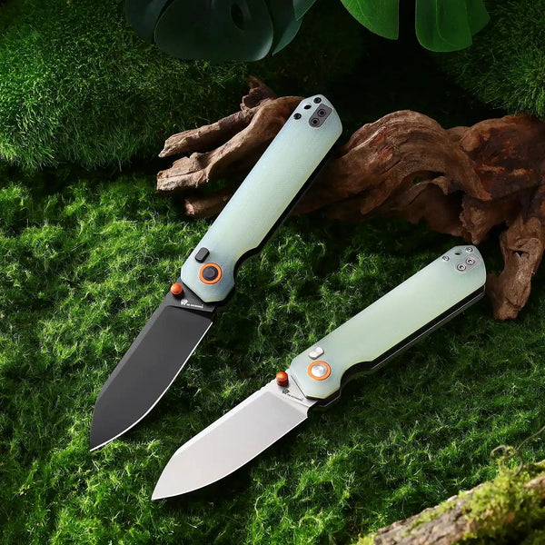HX Outdoors HYLA ZD-120S natural green G10 handle scales
