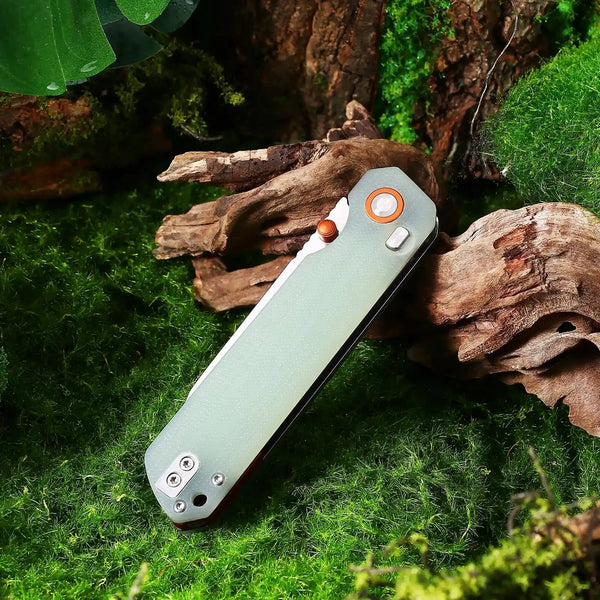 HX Outdoors HYLA ZD-120S gallery view – natural green G10 EDC folder