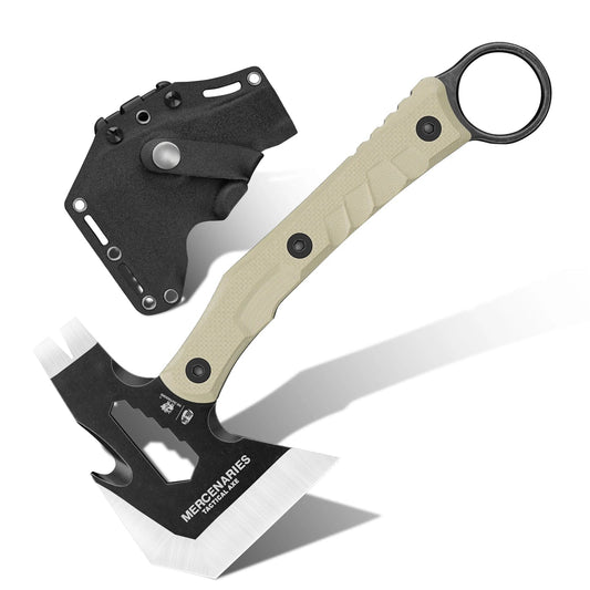 HX OUTDOORS MINI GUARDIANS FT-06 â€“ 9.45" 420 Hatchet with TAN G10 Handle