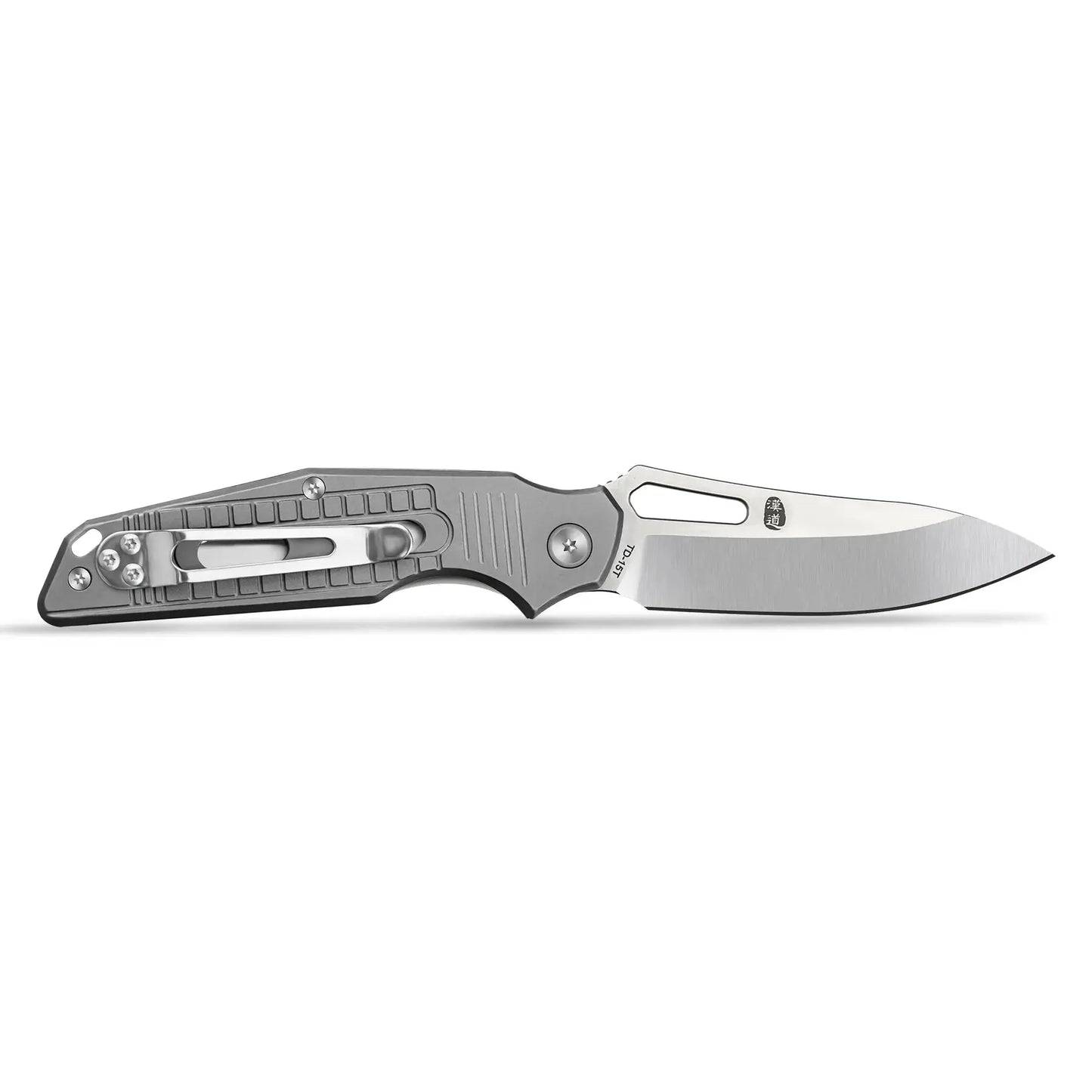 HX OUTDOORS Rock Fluorite TD-15T – 2.95" D2 Titanium Liner Lock Pocket Knife