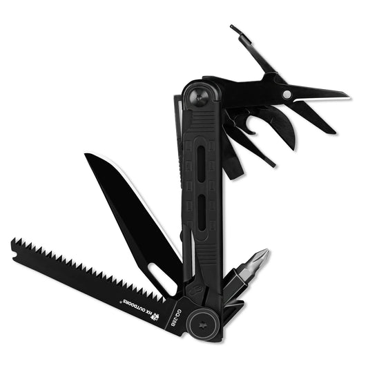 HX OUTDOORS SWIFTTRAIL GQ-28B â€“ 6.89" Multi-Tool with 7Cr17 Blade, 2Cr13 Handle & 8 Functions