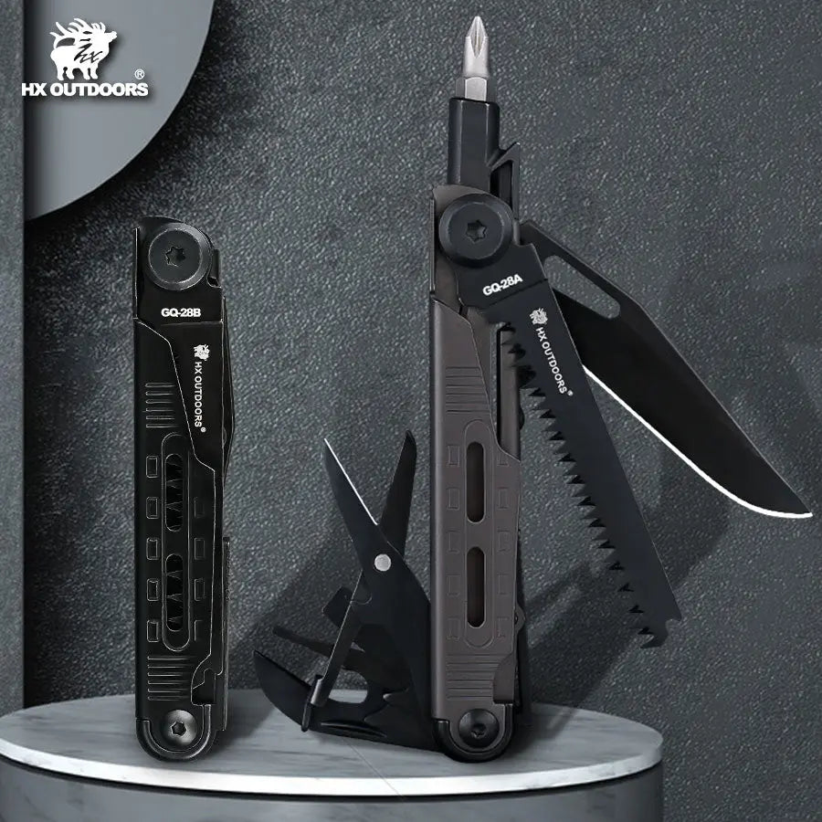 HX Outdoors SWIFTTRAIL GQ-28B tools deployed view