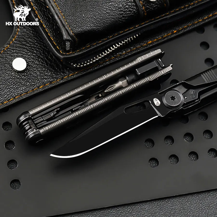HX Outdoors SWIFTTRAIL GQ-28B spring-back scissors detail