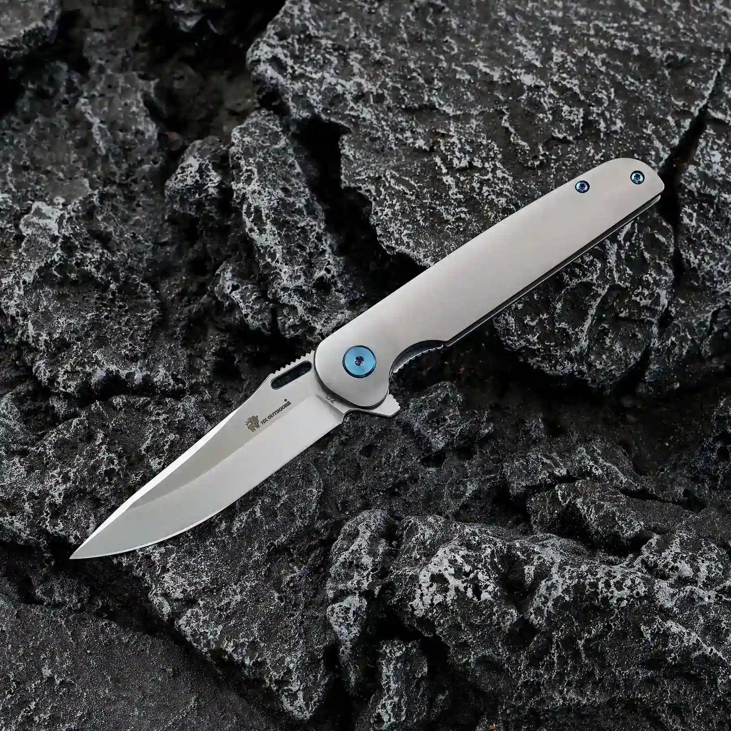 HX OUTDOORS VULCAN ZD-117S – 3.1" D2 Titanium Liner Lock Pocket Knife