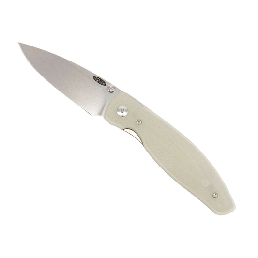 Three Rivers Mfg ATOM Linerlock 3.5" Tumbled CPM-MagnaCut Jade G10 Lizard Skin Scales