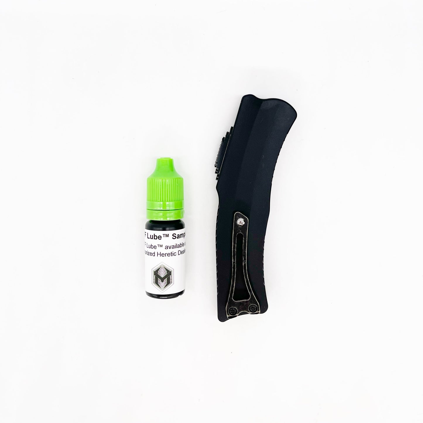 Heretic Knives ROC 3.2" Two Tone Battle Black Magnacut Black Aluminum Handle