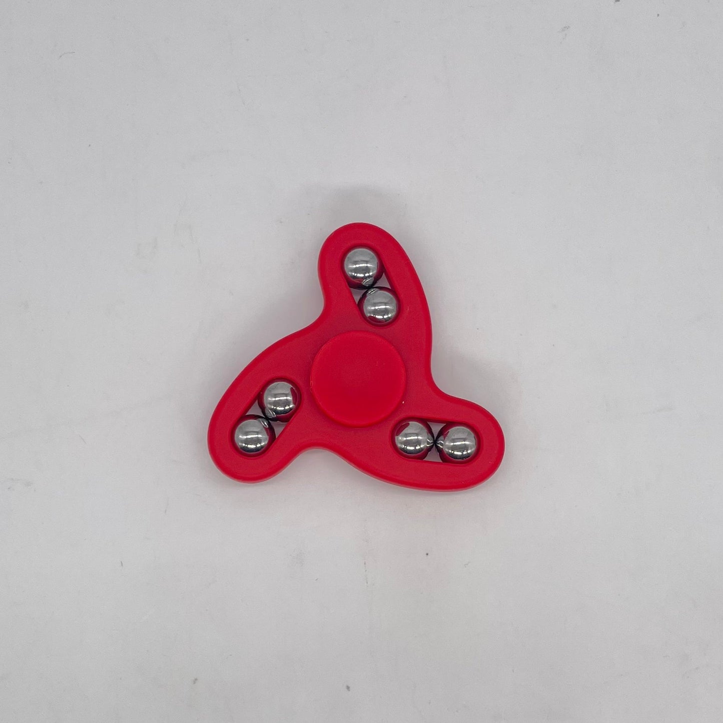 DNA Spin Plastic Fidget Wavy Tri-Spinner-Red