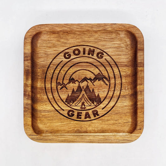 Going Gear 5x5 Acacia Wooden EDC Tray