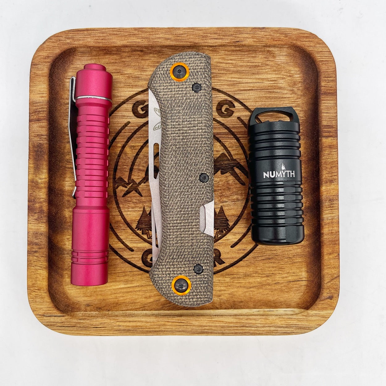 Going Gear 5x5 Acacia Wooden EDC Tray