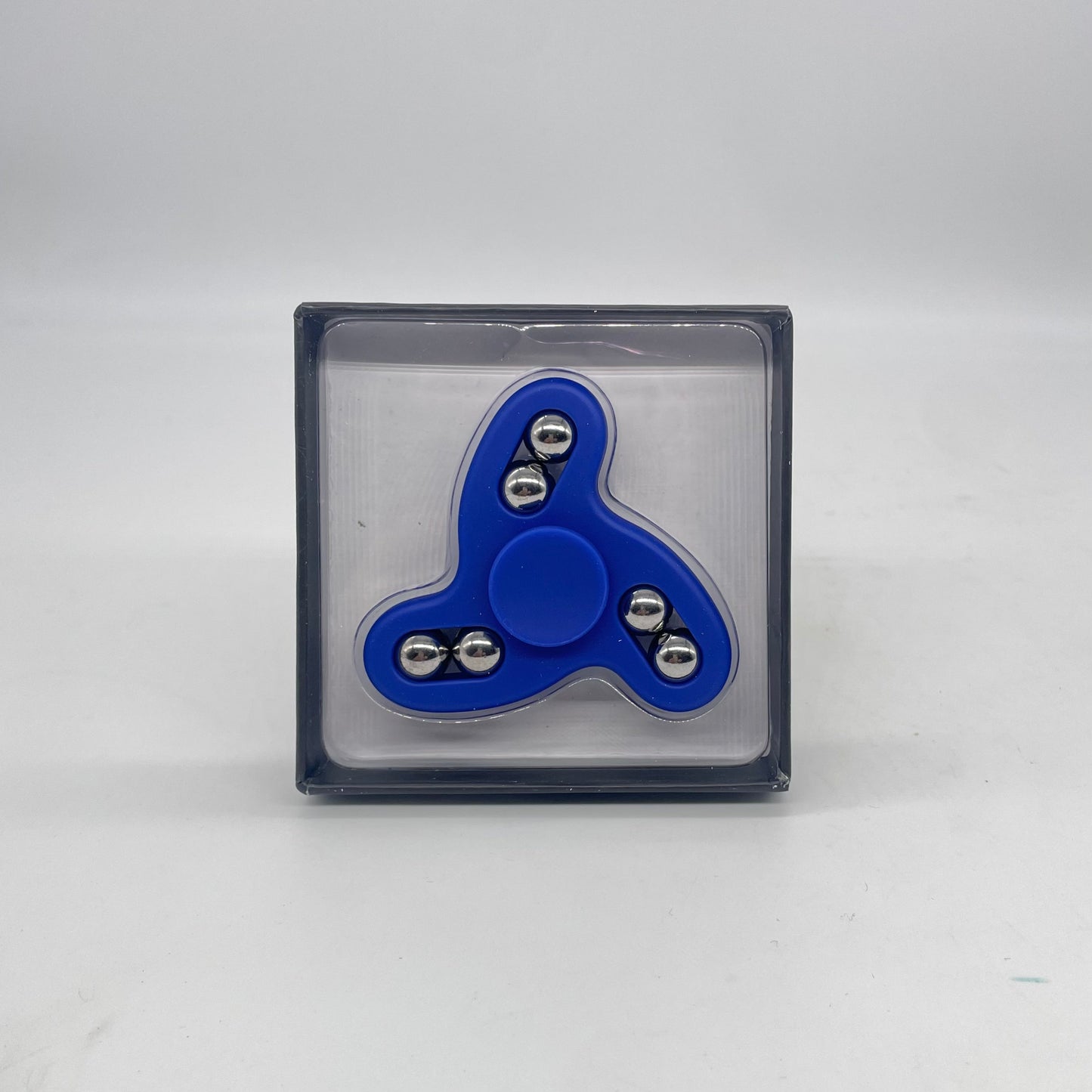 DNA Spin Plastic Fidget Wavy Tri-Spinner-Blue