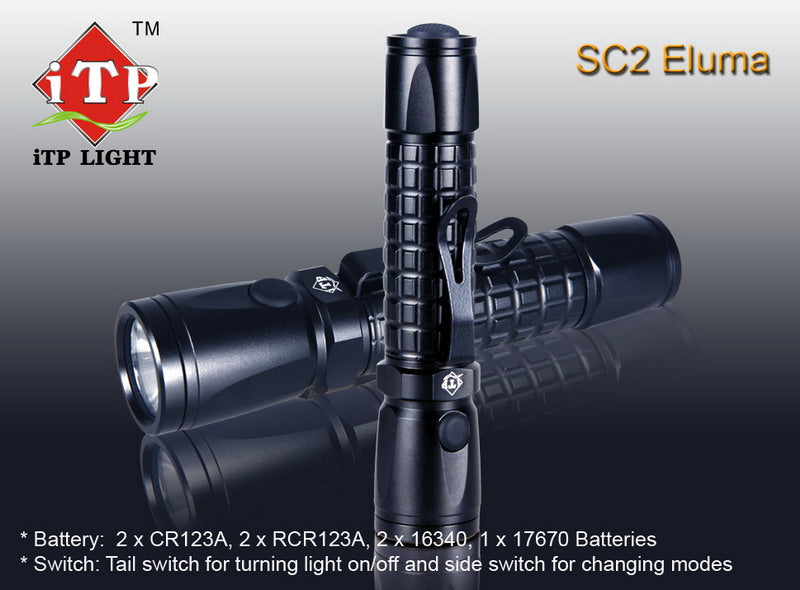 iTP Light SC2 2 x CR123 CREE XP-G R5 LED Flashlight