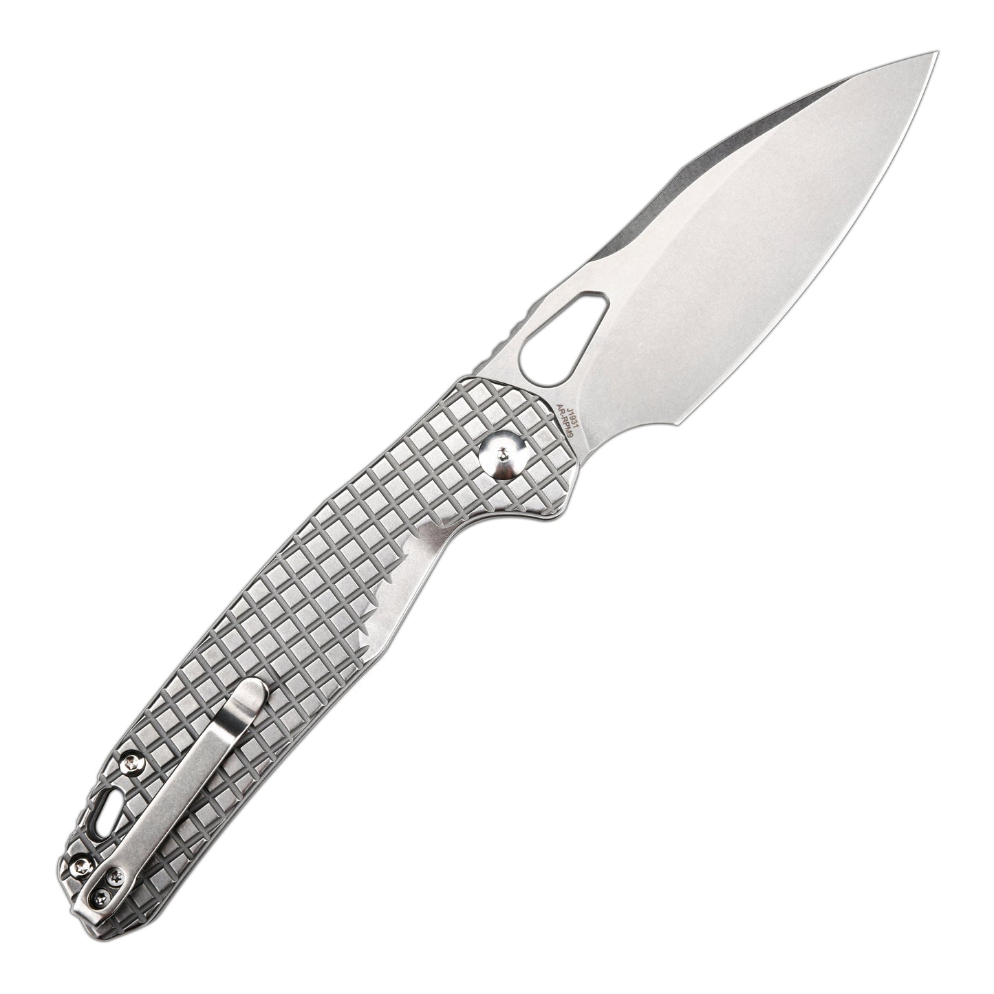 CJRB Frack J1931FST open position showing AR-RPM9 drop point blade