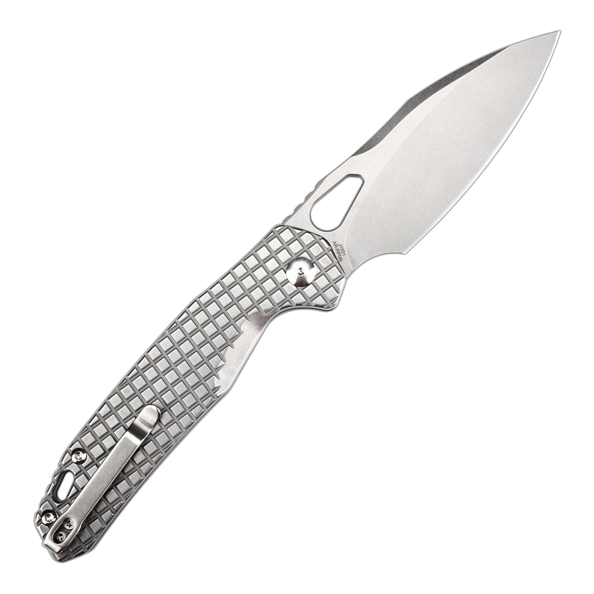 CJRB Frack J1931FST open position showing AR-RPM9 drop point blade