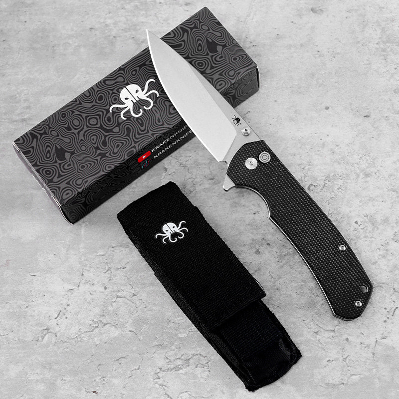Klaken J285 Stone Fang J285-BlackMicarta closed view
