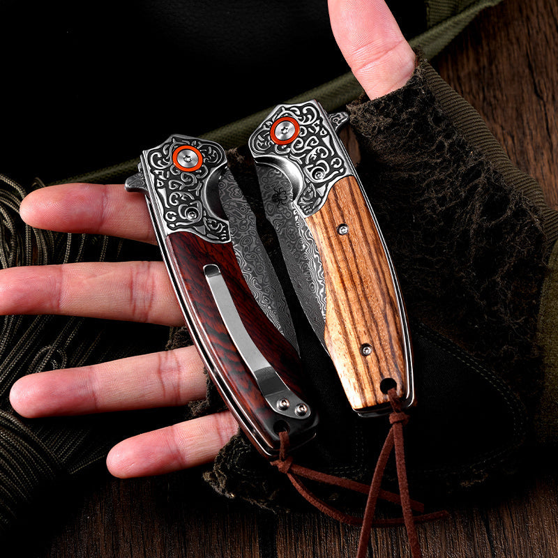 Klaken J358 Ardent J358-Redsandalwood red sandalwood wood handle scales