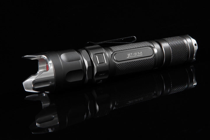 JETBeam Stainless Steel Crenulated Bezel - Large Teeth