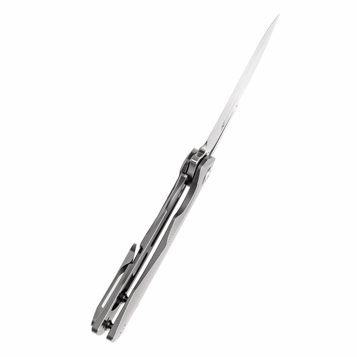 Kansept Kryo K1001A7 blade detail – satin CPM S35VN drop point