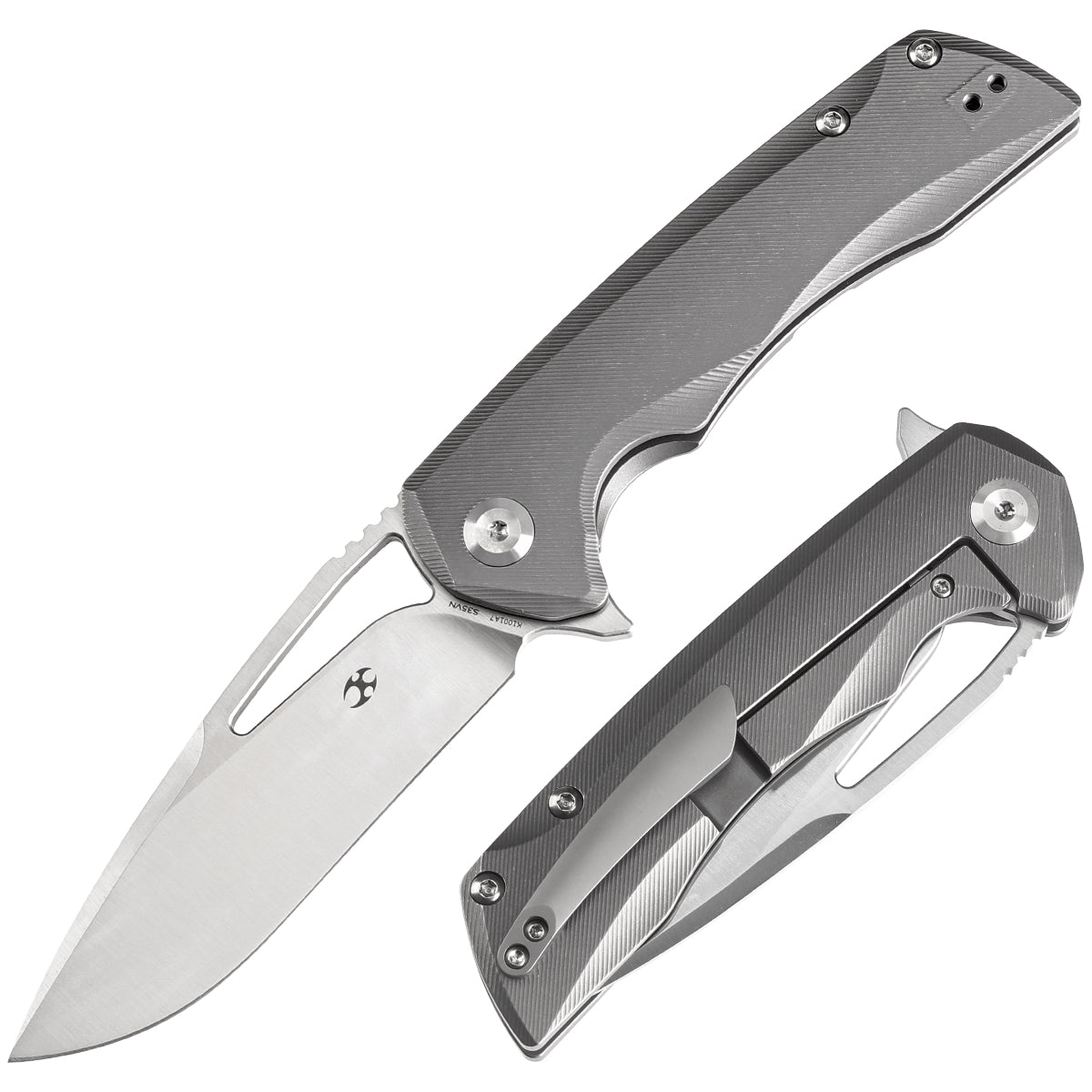Kansept Kryo K1001A7 front view – 3.58" CPM S35VN drop point folding knife