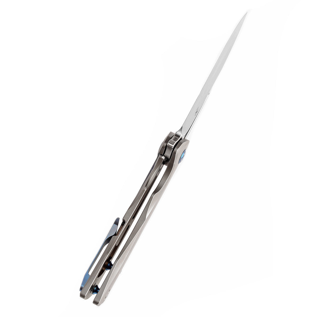 Kansept Kryo K1001A8 blade detail – satin CPM S35VN drop point