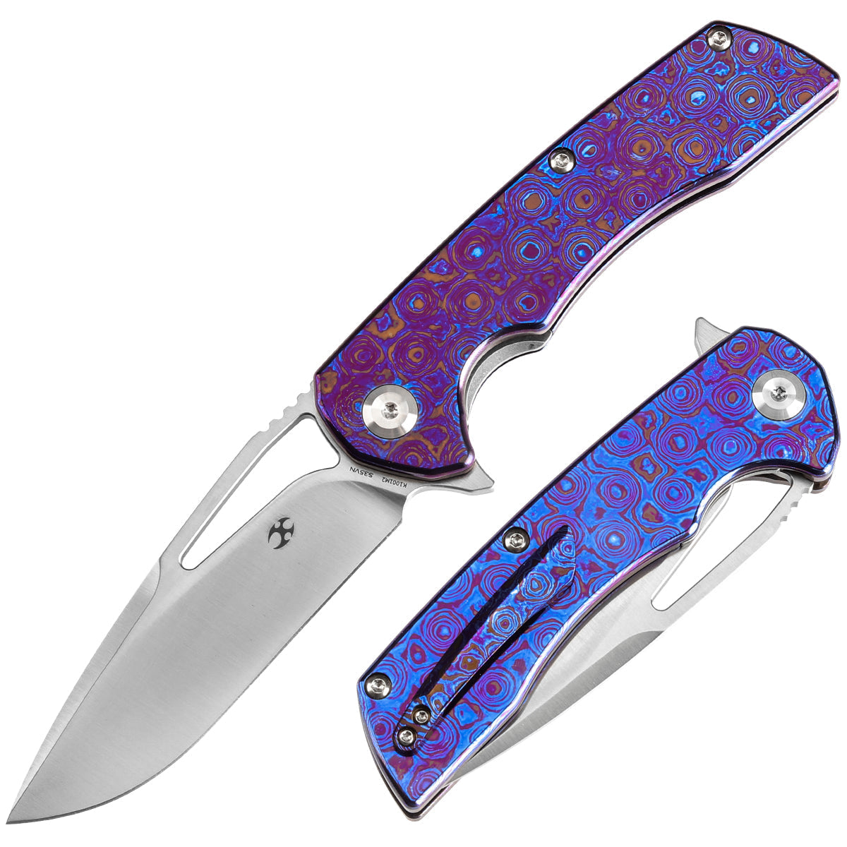 Kansept Kryo K1001M2 front view – 3.58" CPM S35VN drop point folding knife