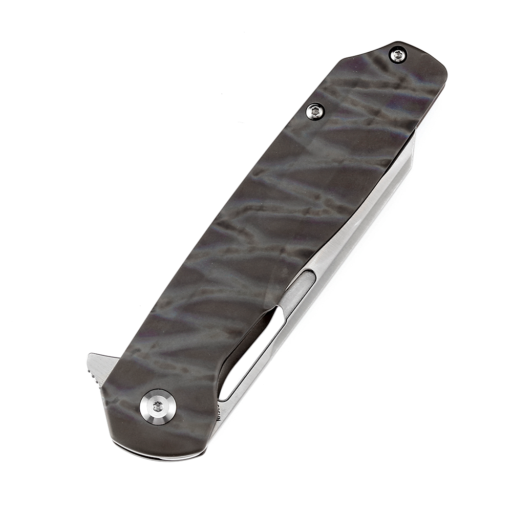 Kansept Shard K1006A15 blade detail – satin CPM S35VN reverse tanto