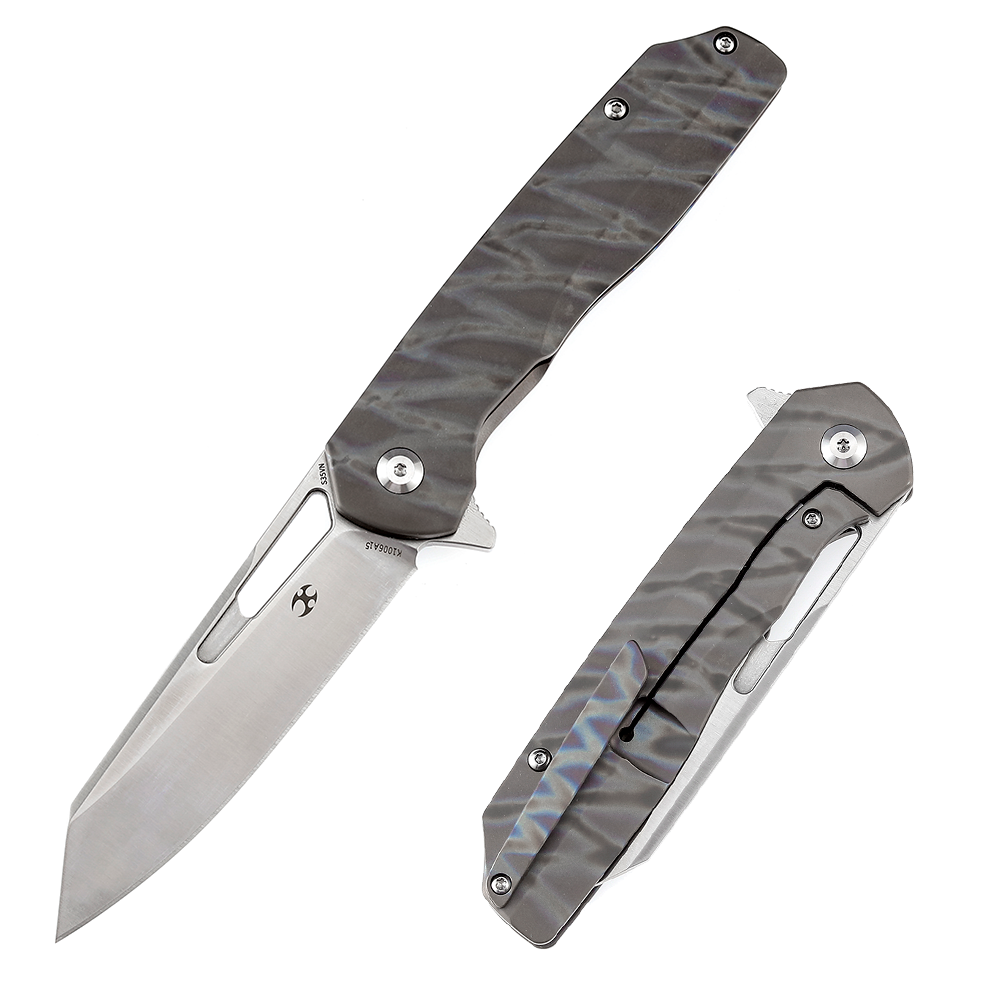 Kansept Shard K1006A15 front view – 3.48" CPM S35VN reverse tanto folding knife