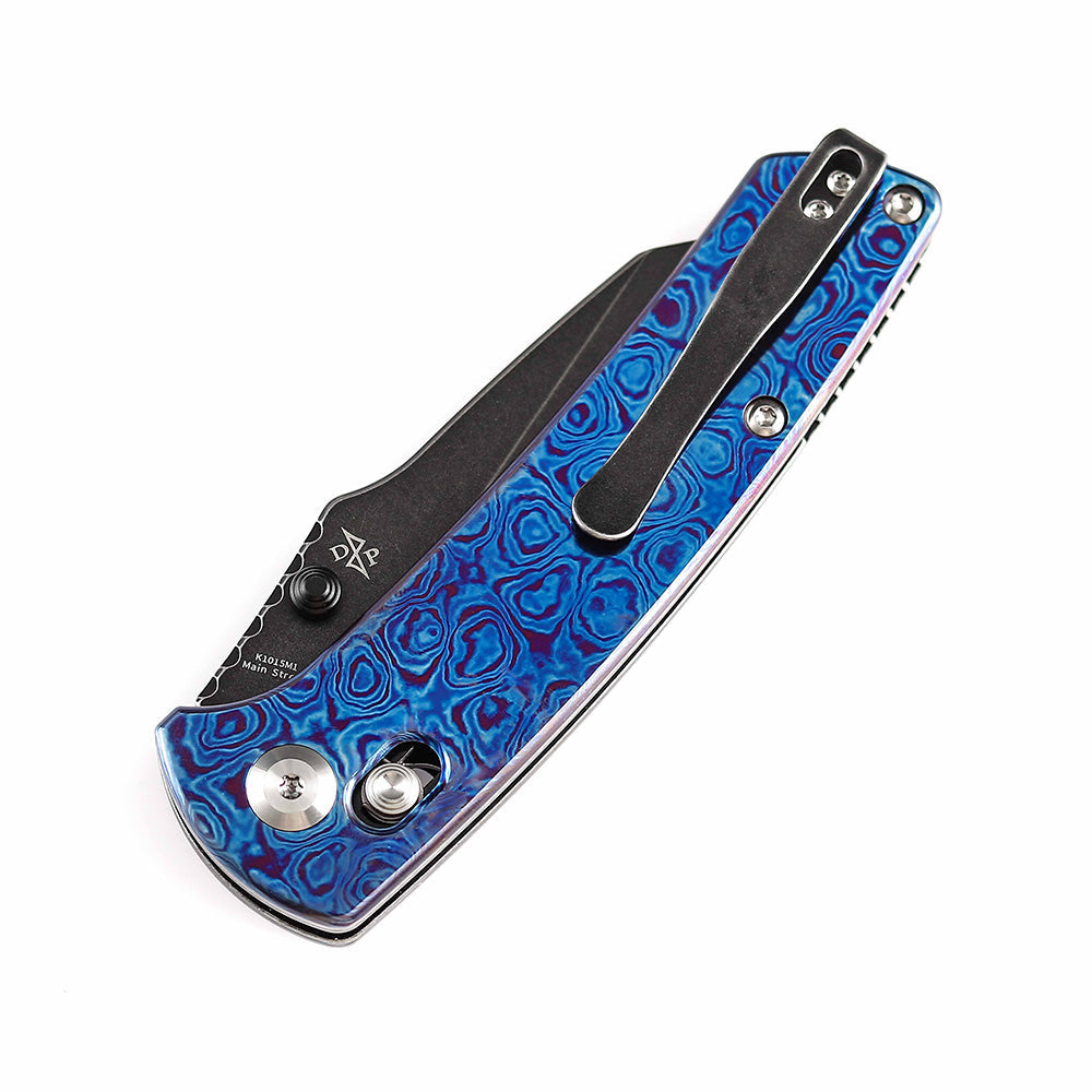 Kansept Main Street K1015M1 Timascus handle scales