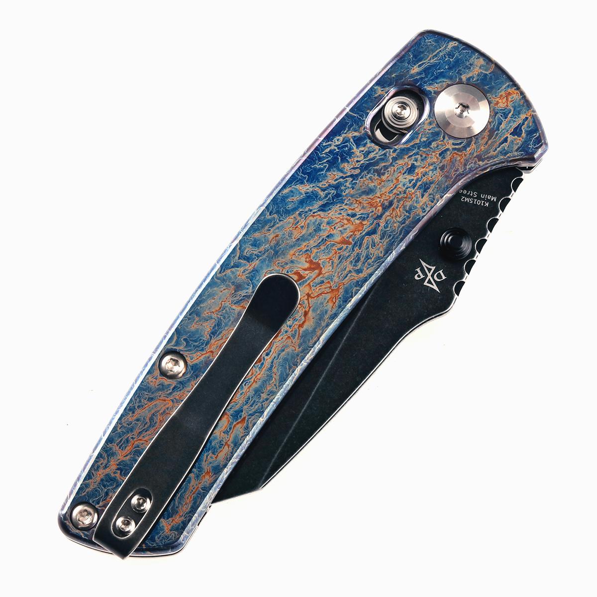 Kansept Main Street K1015M2 lightning strike titanium handle scales