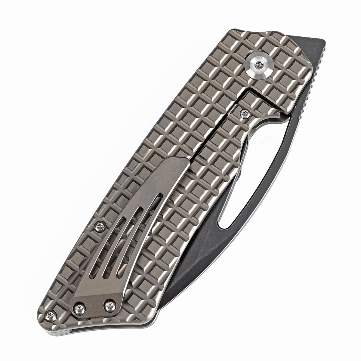 Kansept Goblin XL K1016W1 titanium frame lock detail