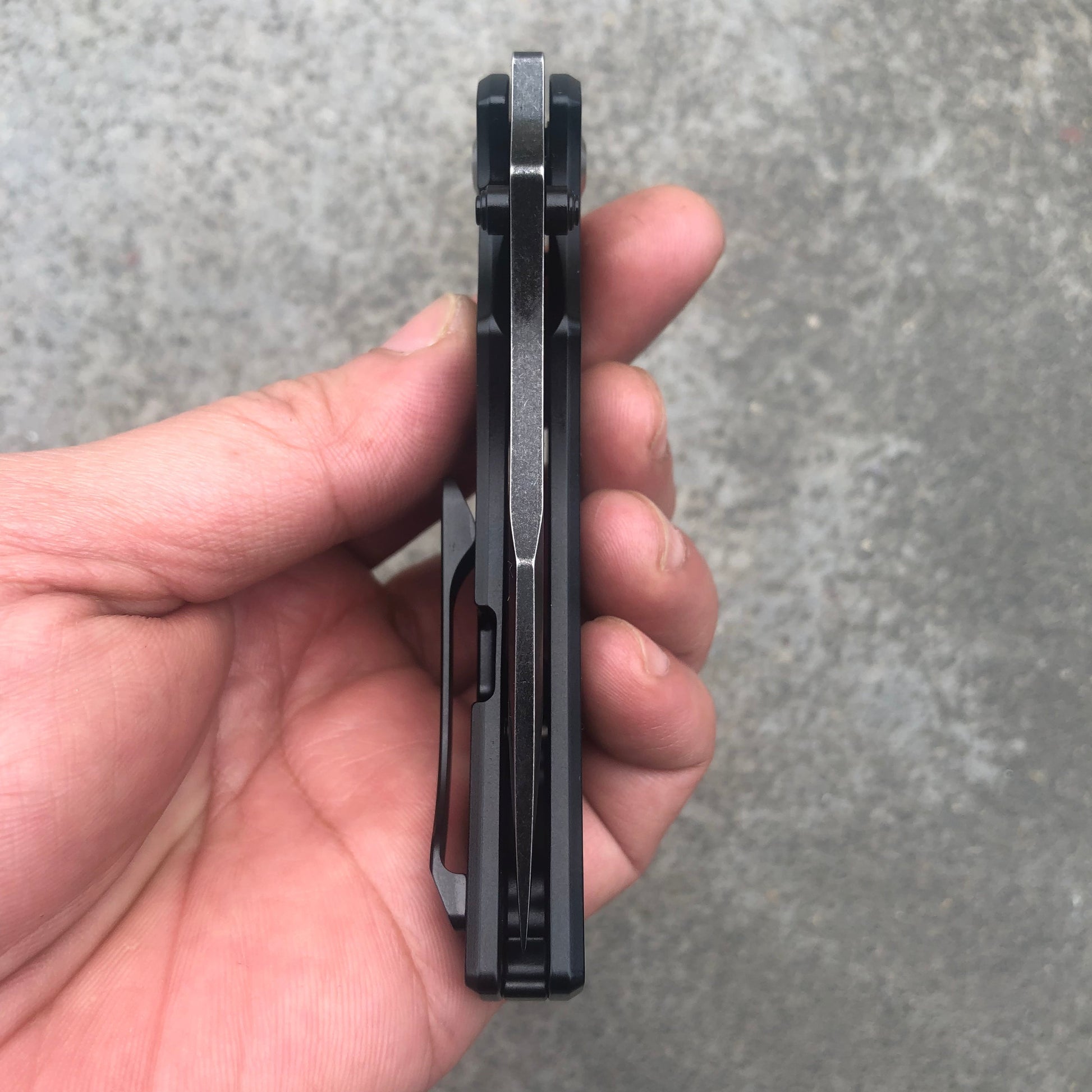 Kansept Pelican K1018A2 black coated 6AL4V titanium handle scales