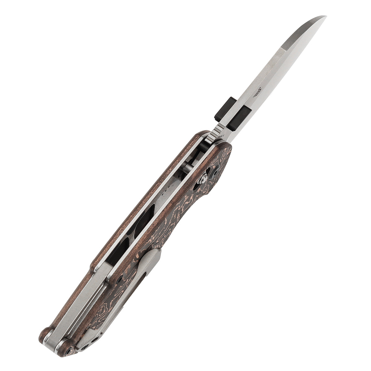 Kansept Model 6 K1022V2 copper carbon fiber handle scales