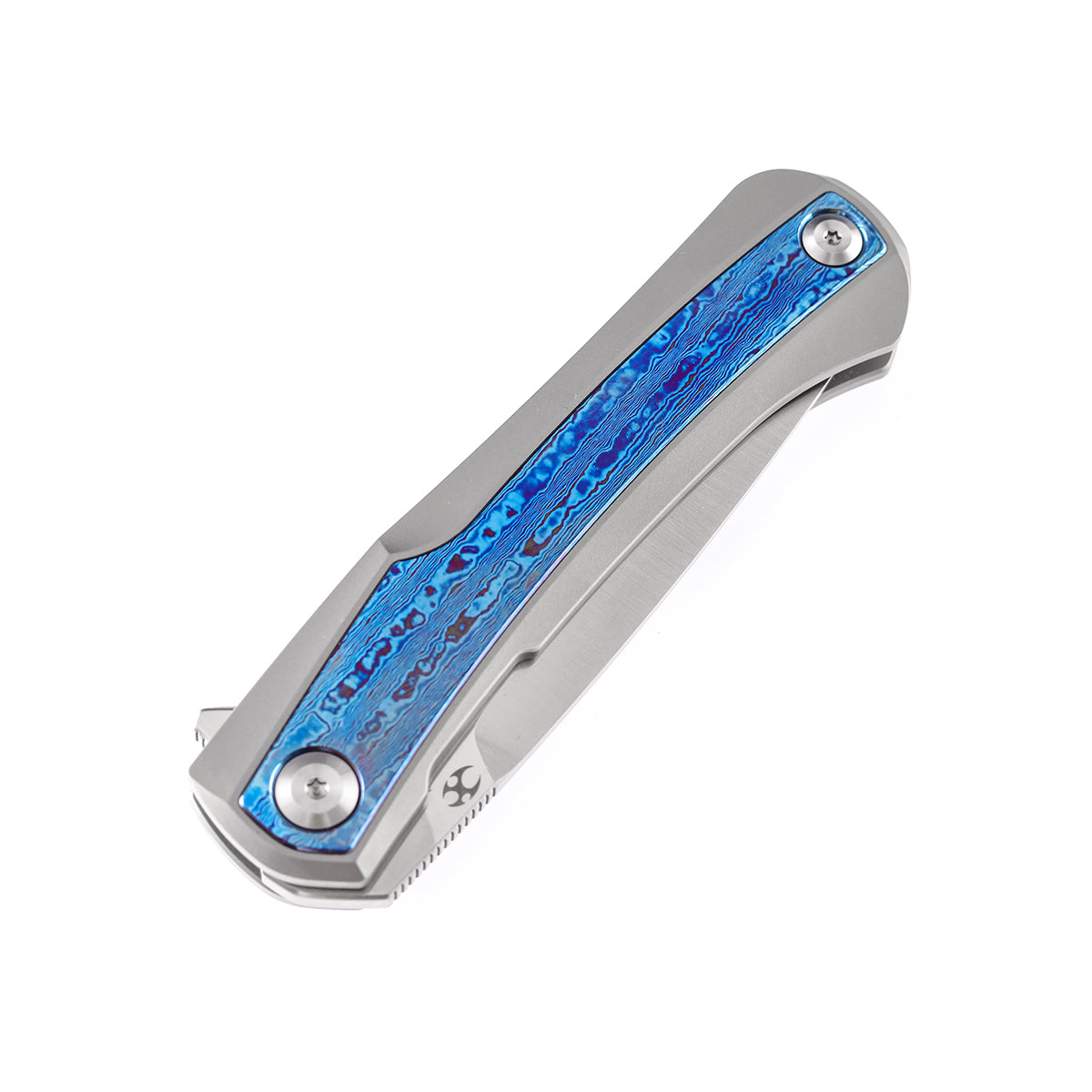 Kansept Kratos K1024A3 blade detail - stonewashed CPM-S35VN clip point